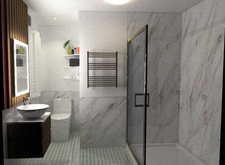 bathroom renovation in convent garden - tmt central bathrooms