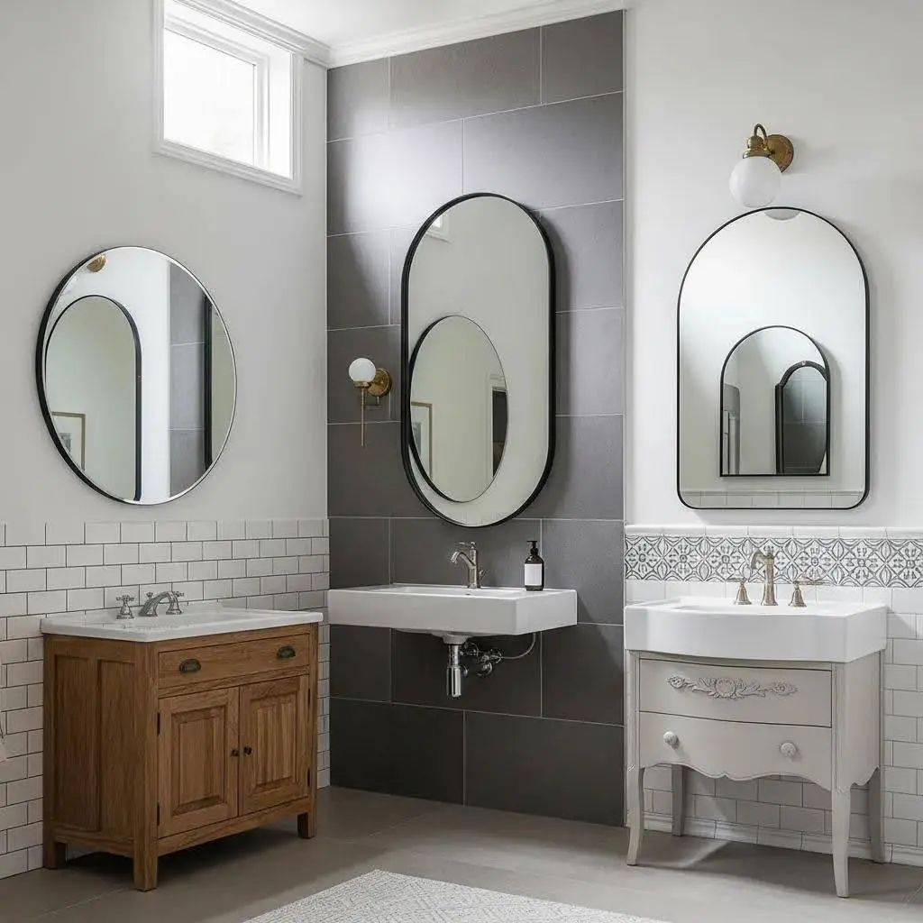 the Best Mirror Shapes for Small Bathrooms